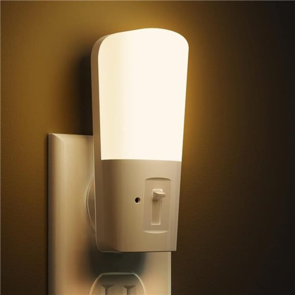 LED Dimmable Night Light[2 Pack], LED Night Lights Plug into Wall with Sensor